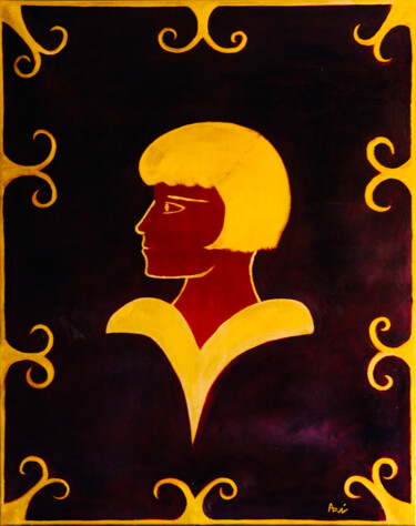 Peinture intitulée "Louise" par Vincent Arin, Œuvre d'art originale, Huile