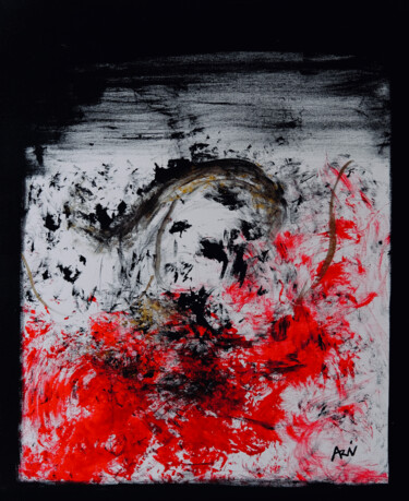 Malerei mit dem Titel "Nightmare" von Vincent Arin, Original-Kunstwerk, Acryl