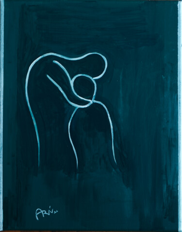 Картина под названием "Avec toi" - Vincent Arin, Подлинное произведение искусства, Акрил