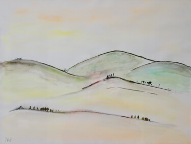 Tekening getiteld "Toscane 2" door Vincent Arin, Origineel Kunstwerk, Inkt