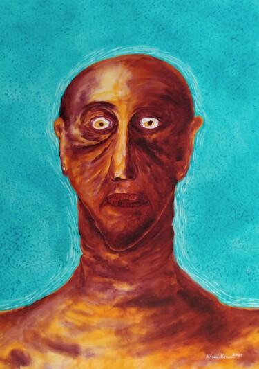 Pintura titulada "Absent 2" por Aristides Meneses, Obra de arte original, Oleo Montado en Bastidor de camilla de madera