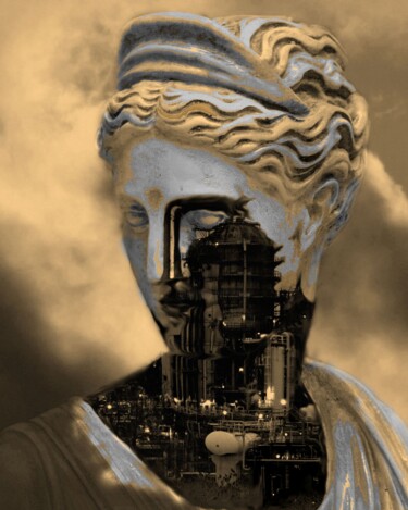 Arte digital titulada "Traces  23/5''Refin…" por Aristotle Vikentiou, Obra de arte original, Foto-montaje