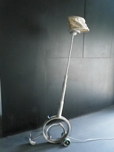 Sculpture titled "Rolling Of lighting…" by Aristotle Vikentiou, Original Artwork, Metals