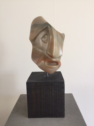 Sculpture titled "the Scream" by Arjan De Ruiter, Original Artwork, Stone