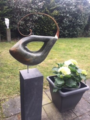 Rzeźba zatytułowany „Sailing” autorstwa Arjan De Ruiter, Oryginalna praca, Kamień