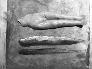 Sculptuur getiteld "Stardust" door Arjen Van Der Straten (Ruedart), Origineel Kunstwerk, Klei