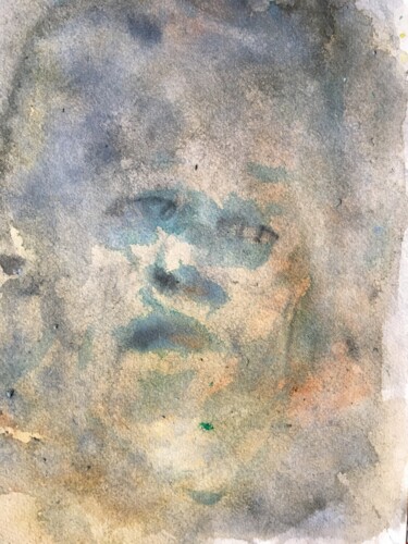 Painting titled "Sleep" by Arjen Van Der Straten (Ruedart), Original Artwork, Watercolor