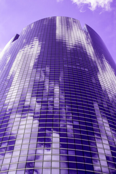 Photography titled "Violet office build…" by Arkadiusz Gepchard, Original Artwork, Digital Photography