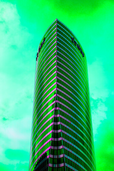 Photography titled "Green office buildi…" by Arkadiusz Gepchard, Original Artwork, Digital Photography