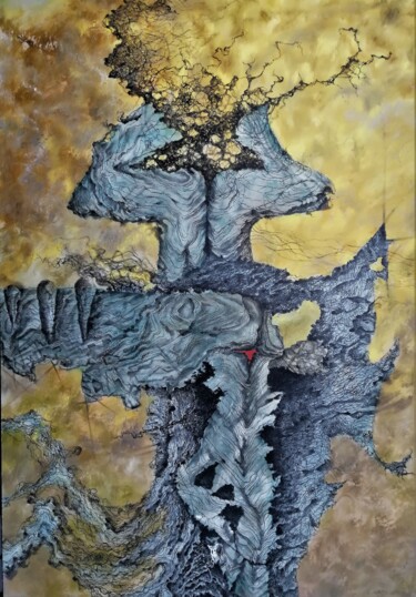 Malerei mit dem Titel "abstract1" von Arkadiusz Koniusz, Original-Kunstwerk, Öl