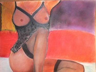 Peinture intitulée "pastels corps  et c…" par Arkia, Œuvre d'art originale