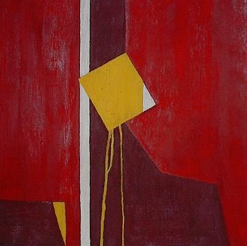 Malerei mit dem Titel "Rot" von Maria Olbrich, Original-Kunstwerk