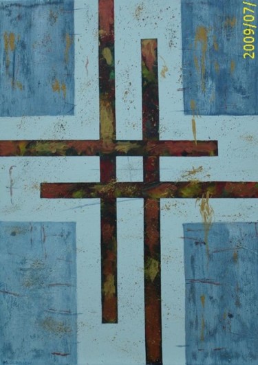 Malerei mit dem Titel "Kreuz" von Maria Olbrich, Original-Kunstwerk