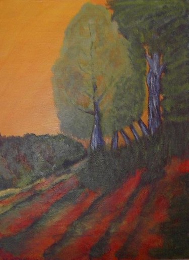 Malerei mit dem Titel "Waldlichtung" von Maria Olbrich, Original-Kunstwerk