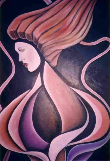 Painting titled "Late Bloomer" by Arlene Magloire, Original Artwork