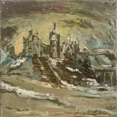 Pintura titulada "Montmartre" por Arleta Eiben, Obra de arte original, Oleo