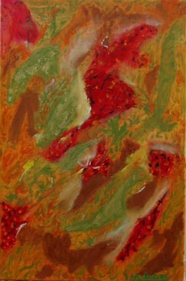 Peinture intitulée "Flamenco" par Arlette Delpech, Œuvre d'art originale