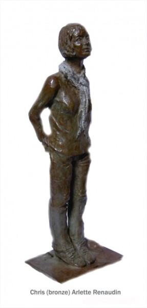 Sculpture intitulée "Chris" par Arlette Renaudin, Œuvre d'art originale, Métaux