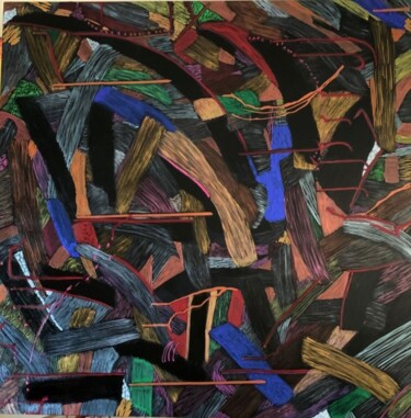 Pittura intitolato "The Many" da Arlette Stella, Opera d'arte originale, Acrilico