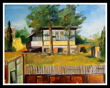 Peinture intitulée "《House《" par Erik Van, Œuvre d'art originale, Huile