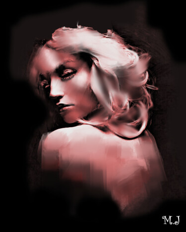 Grafika cyfrowa / sztuka generowana cyfrowo zatytułowany „Portrait of a bewit…” autorstwa Armajay, Oryginalna praca, 2D prac…
