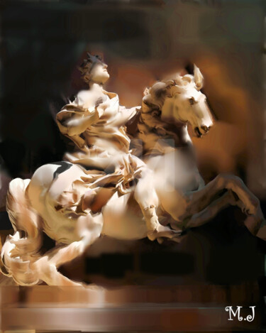 Entre sculpture et peinture - Oeuvre numérique Digital Arts titled "Entre sculpture et…" by Jérôme Marette, Original Art, 2D Digital Work