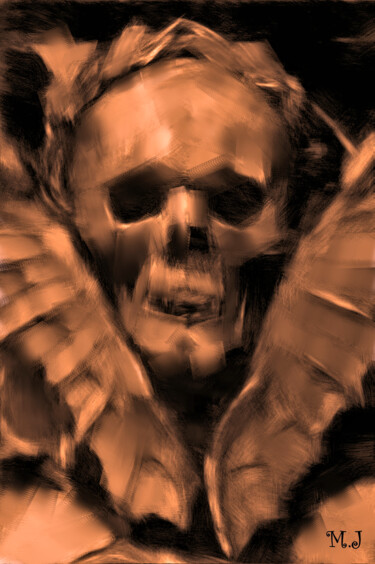 Arte digital titulada "vanity, skull, goth…" por Armajay, Obra de arte original, Trabajo Digital 2D