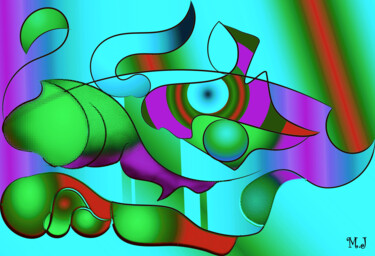 Цифровое искусство под названием "Abstract colorful g…" - Armajay, Подлинное произведение искусства, Цифровая фотография
