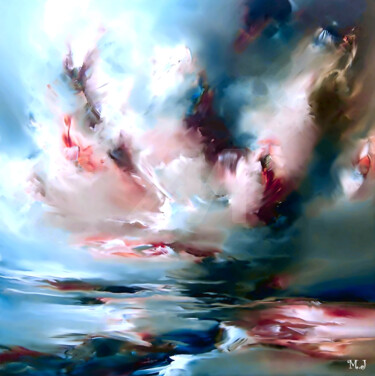 Digital Arts titled "Liquid Sky - Digita…" by Armajay, Original Artwork, Digital Painting