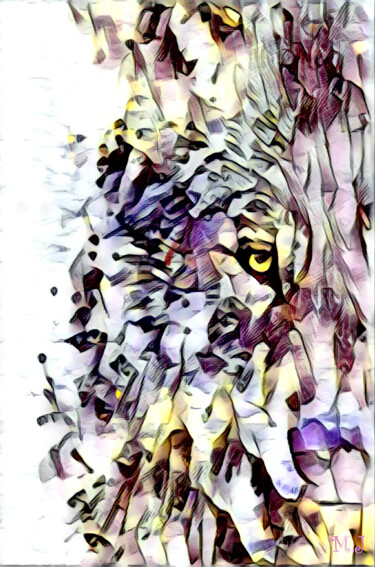 Digitale Kunst mit dem Titel "The Wonderful Wolf…" von Armajay, Original-Kunstwerk, Digitale Malerei