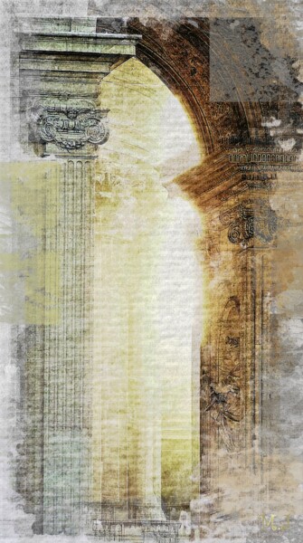 Digitale Kunst getiteld "Ancient architectur…" door Armajay, Origineel Kunstwerk, Digitaal Schilderwerk