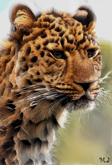 Arte digitale intitolato "Leopard in augmente…" da Armajay, Opera d'arte originale, Modellazione 3D