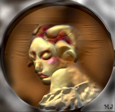Arte digital titulada "The Medallion - Bas…" por Armajay, Obra de arte original, Modelado 3D