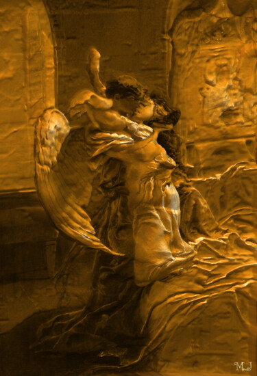 Digital Arts titled "The Angel's Kiss -…" by Armajay, Original Artwork, 3D Modeling
