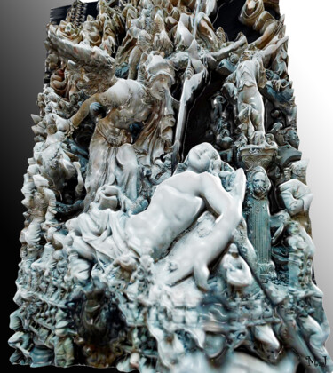 Digitale Kunst mit dem Titel "Sculpture, Bas reli…" von Armajay, Original-Kunstwerk, 3D Modellierung