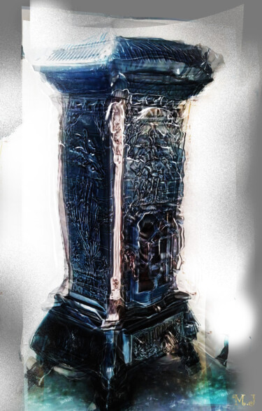 Arte digitale intitolato "An old stove in an…" da Armajay, Opera d'arte originale, Immagine generata dall'IA