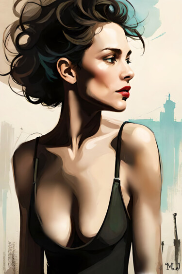 Digital Arts titled "Sexy and modern you…" by Armajay, Original Artwork, Digital Painting