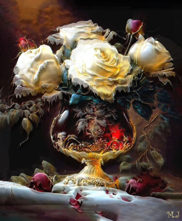 Fotografia intitulada "The Grail of Roses…" por Armajay, Obras de arte originais, Modelagem 3D