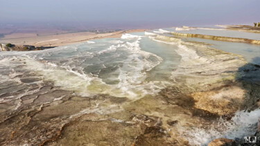 Photographie intitulée "Salt sea in Türkiye" par Armajay, Œuvre d'art originale, Photographie numérique