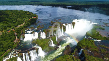 Фотография под названием "Iguazu falls brasil…" - Armajay, Подлинное произведение искусства, Цифровая фотография