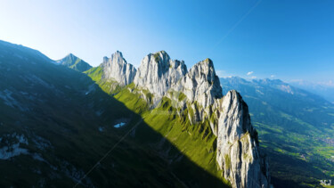 Fotografía titulada "Swiss Alps, mountai…" por Armajay, Obra de arte original, Fotografía digital
