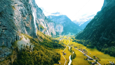 Fotografia intitolato "Swiss Alps, mountai…" da Armajay, Opera d'arte originale, Fotografia digitale