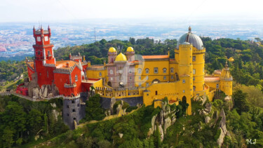 Fotografia intitolato "Portugal seen from…" da Armajay, Opera d'arte originale, Fotografia digitale