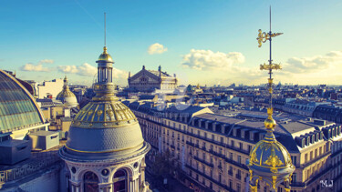 Фотография под названием "Paris seen from the…" - Armajay, Подлинное произведение искусства, Цифровая фотография
