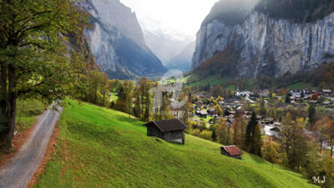 Fotografia intitolato "The Swiss countrysi…" da Armajay, Opera d'arte originale, Fotografia digitale