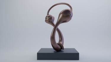 Sculpture intitulée "Связка" par Arman Bai, Œuvre d'art originale, Modélisation 3D