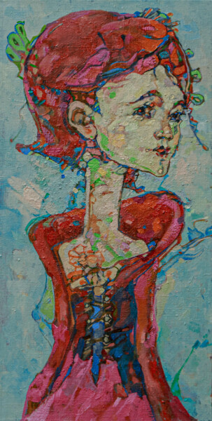 Malarstwo zatytułowany „Tulip” autorstwa Arman Bai, Oryginalna praca, Olej
