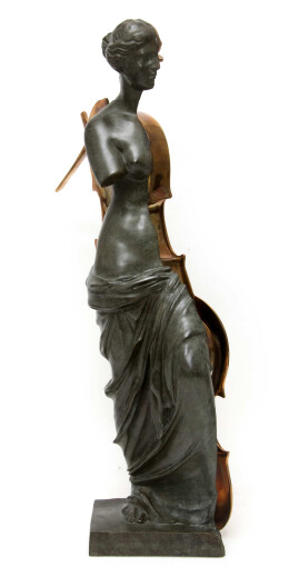 Escultura titulada "Venus et Violoncelle" por Arman, Obra de arte original