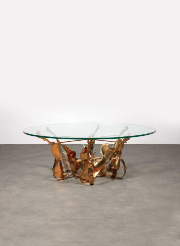 Escultura titulada "Sans titre (table v…" por Arman, Obra de arte original