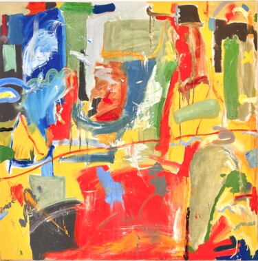 Картина под названием "Right after I met h…" - Armand Brac, Подлинное произведение искусства, Масло Установлен на Деревянная…